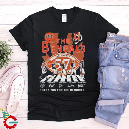 Design The Cincinnati Bengals 54 Years 1967 2024 Thank You For The Memories T Shirt