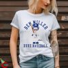 Duke Blue Devil baseball Ben Miller cartoon signature shirt