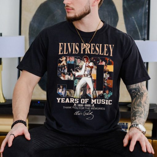 Elvis Presley On Tour Rien Years Of Music (1935 2025) Thank You For The Memories Shirt