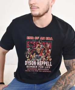 End Of An Era Dyson Heppell Bomber For Life Essedon 2011 2024 Thank You For The Memories T Shirt