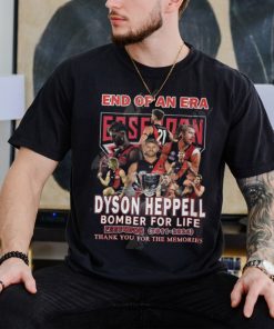 End Of An Era Dyson Heppell Bomber For Life Essedon 2011 2024 Thank You For The Memories T Shirt