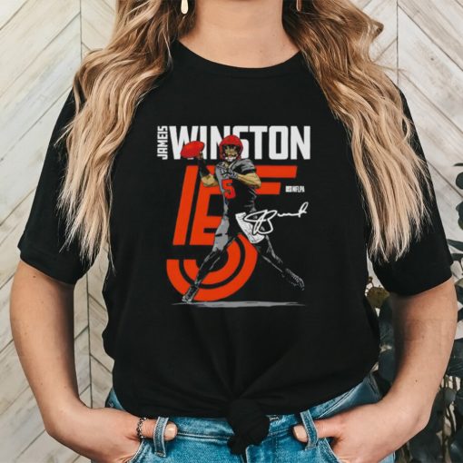 Cleveland Browns Jameis Winston pose number 5 signature shirt