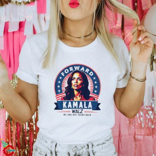 Forward Kamala Harris Walz were not going back 2024 retro shirt