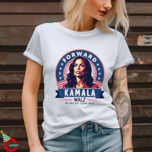 Forward Kamala Harris Walz were not going back 2024 retro shirt