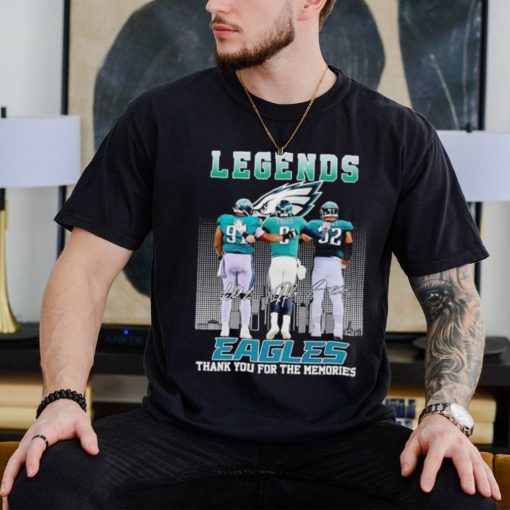 The Legends of Philadelphia Eagles thank you for the memories signatures shirt