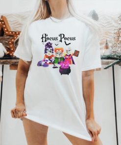 Hocus Pocus Bluey and bingo spooky season Halloween ladies tee