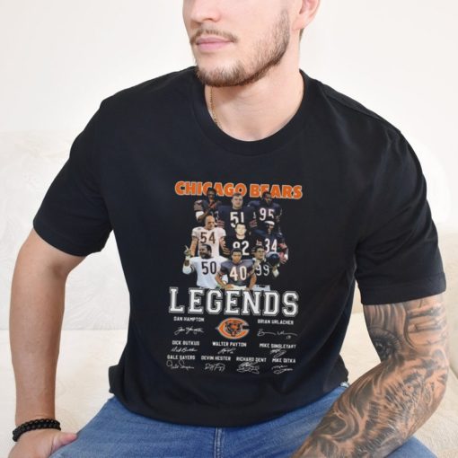 Official Chicago Bears The Collection Of Legends Thank You For The Memories Signatures Shirt