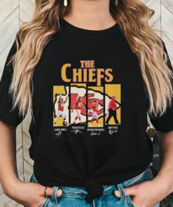 Kansas City Chiefs Chris Jones Travis Kelce Patrick Mahomes Andy Reid Signatures Shirt