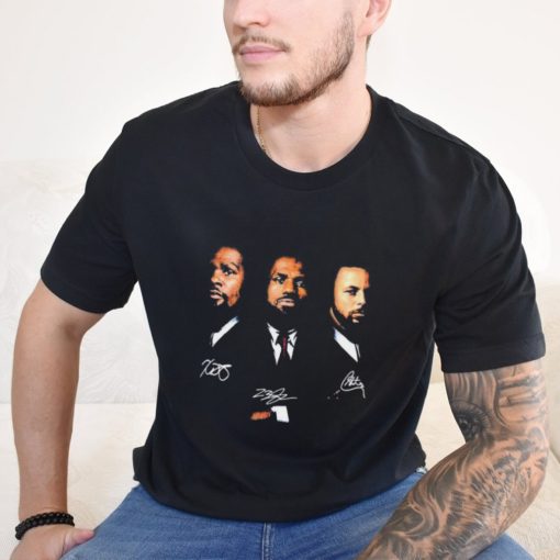 Kevin Durant LeBron James Stephen Curry on business signatures unisex t shirt