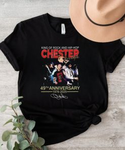 King Of Rock And Hip Hop Chester Bennington 49th Anniversary 1976 2025 T Shirt