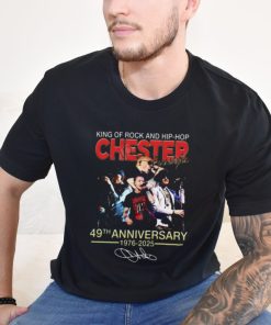 King Of Rock And Hip Hop Chester Bennington 49th Anniversary 1976 2025 T Shirt