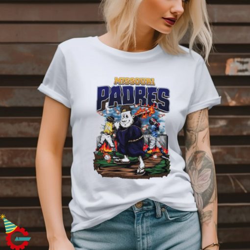 Missouri Padres baseball design cartoon shirt