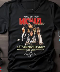 Michael Jackson King Of Pop 67th Anniversary 1958 2025 T Shirt