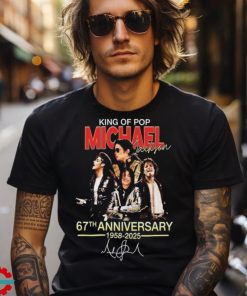 Michael Jackson King Of Pop 67th Anniversary 1958 2025 T Shirt