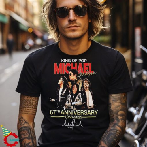 Michael Jackson King Of Pop 67th Anniversary 1958 2025 T Shirt