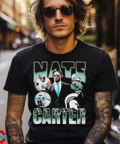 Nate Carter Michigan State Spartans 90s retro shirt