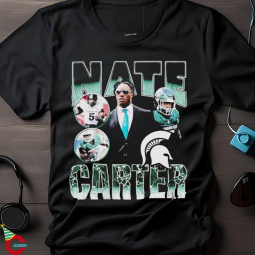 Nate Carter Michigan State Spartans 90s retro shirt