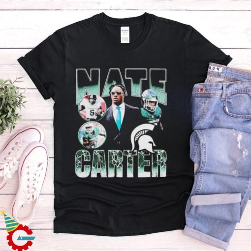 Nate Carter Michigan State Spartans 90s retro shirt