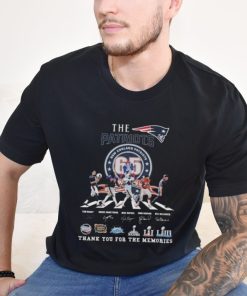 New England Patriots Thank You For 65 Years The Legends Abbey Road Signatures Shirt