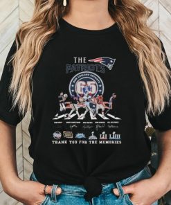 New England Patriots Thank You For 65 Years The Legends Abbey Road Signatures Shirt