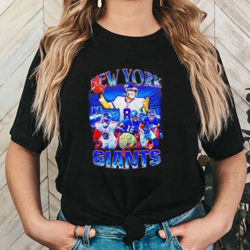 New York Giants Daniel Jones Deonte Banks Darren Waller Darren Waller retro graphic shirt