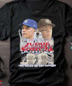 New York Yankees Aaron Judge Juan Soto 2024 Two Walks Gappers T Shirt