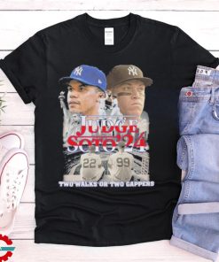 New York Yankees Aaron Judge Juan Soto 2024 Two Walks Gappers T Shirt