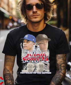 New York Yankees Aaron Judge Juan Soto 2024 Two Walks Gappers T Shirt