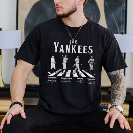 New York Yankees Juan Soto Aaron Judge Volpe Stanton The Yankees Abbey Road Signatures T shirt