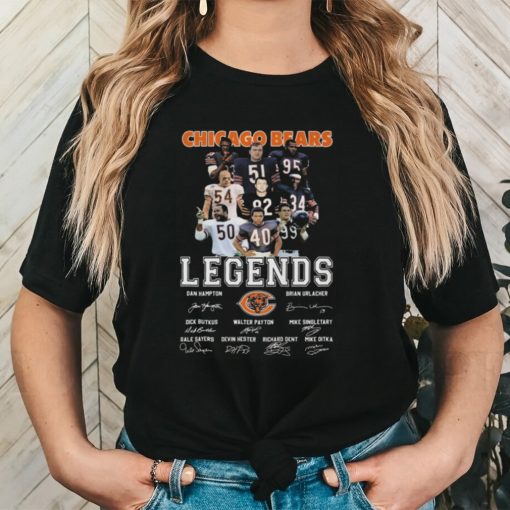 Official Chicago Bears The Collection Of Legends Thank You For The Memories Signatures Shirt