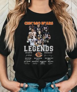 Official Chicago Bears The Collection Of Legends Thank You For The Memories Signatures Shirts