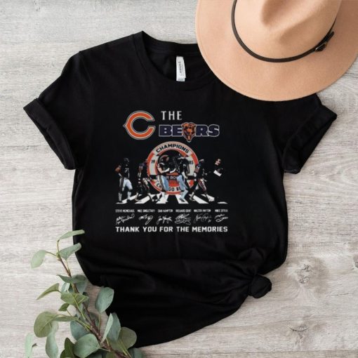 Official Chicago Bears The Legend Of Champions 1985 Thank You Signatures T Shirt