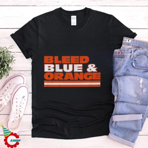 Official Chicago Football Bleed Blue & Orange Shirt