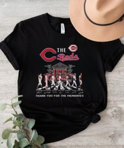 Official Cincinnati Reds The Legend Of Reds Thank You For 155 Years Signatures T Shirt