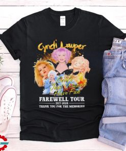 Official Cyndi Lauper Farewell Tour 1977 2024 Thank You For The Memories Girls Just Wanna Have Fun T shirt