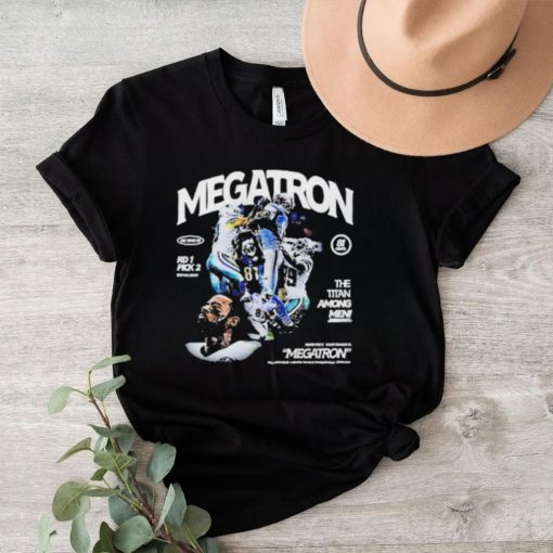 Official Detroit Lions Calvin Johnson Megatron the Titan Among T Shirt