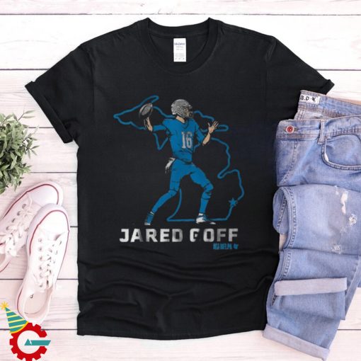 Official Jared Goff State Star Detroit Lions #16 Painting t shirt