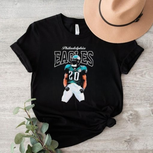 Official Mitchell & Ness Brian Dawkins Black Philadelphia Eagles Sideline Retired Player Shirt