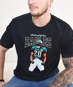 Official Mitchell & Ness Brian Dawkins Black Philadelphia Eagles Sideline Retired Player Shirt