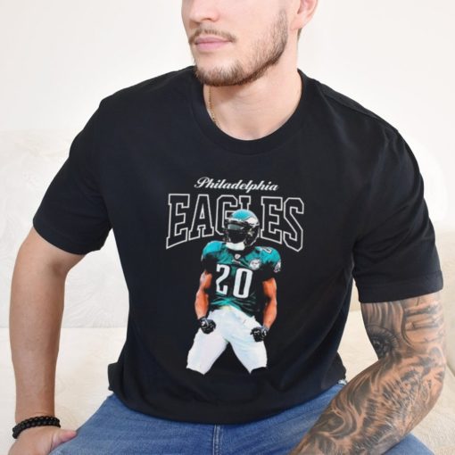 Official Mitchell & Ness Brian Dawkins Black Philadelphia Eagles Sideline Retired Player Shirt