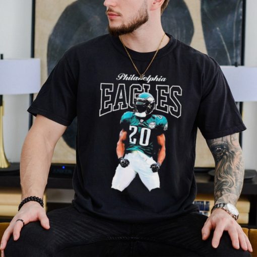 Official Mitchell & Ness Brian Dawkins Black Philadelphia Eagles Sideline Retired Player Shirt