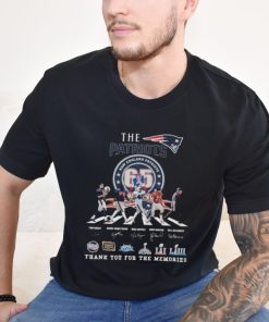 Official New England Patriots Thank You For 65 Years The Legends Abbey Road Signatures Shirt