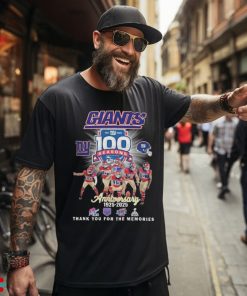 Official New York Giants 100th Anniversary Thank You For The Memories Shirt