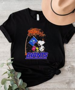 Official Peanuts Snoopy And Woodstock Parade Flag New York Giants In The Fall Shirt