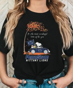 Official Penn State Nittany Lions Snoopy Driving In The Wonderful Season Shirt