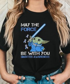 Official Star Wars Baby Yoda May The Force Be With You Diabetes Awareness Shirt