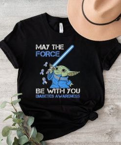 Official Star Wars Baby Yoda May The Force Be With You Diabetes Awareness Shirt