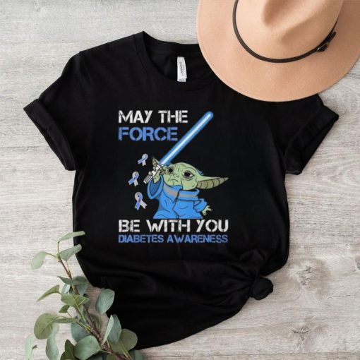 Official Star Wars Baby Yoda May The Force Be With You Diabetes Awareness Shirt