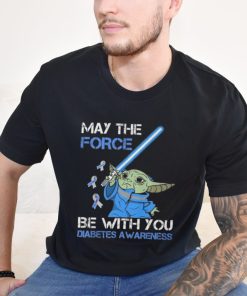 Official Star Wars Baby Yoda May The Force Be With You Diabetes Awareness Shirt