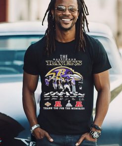 Official The Baltimore Ravens Thank You For The Memories T Shirt